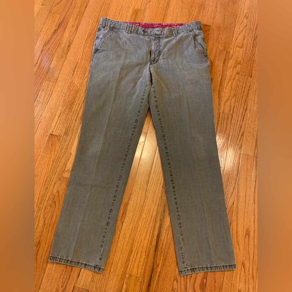 Meyer Modern Brown Chicago Twill Cotton Elastane Pants Men’s size 34x32